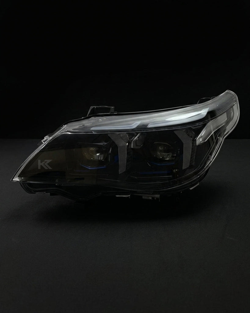 BMW 5 Series E60 Snake Eye LED Headlight Assembly with Dual-Color DRL 2003 - 2010