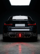 Load image into Gallery viewer, BMW 3 Series G80 M3 G82 G83 M4 Carbon Fiber Rear Diffuser with LED Lights (2019 - 2024)
