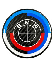 Load image into Gallery viewer, BMW Hood, Trunk &amp; Steering Wheel Emblem Roundel Overlays – Carbon Fiber