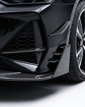 Load image into Gallery viewer, 2020–2021 Audi RS7 C8 Sportback Front Bumper Diffuser Lip Set – Pre-Preg Dry Carbon Fiber