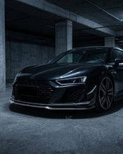 Load image into Gallery viewer, 2019–2023 Audi R8 V10 Coupe Front Bumper Lip Splitter – Prepreg Dry Carbon Fiber