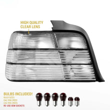 Load image into Gallery viewer, BMW 3 Series E36 All Clear Frosted Lens Tail Lights (1992-1998)