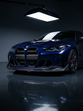 Load image into Gallery viewer, BMW 3 Series M3 M4 G80 G82 V Style Carbon Fiber Front Lip (2019 +)