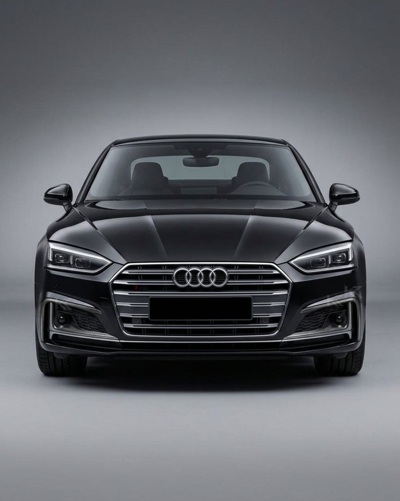 2017–2019 Audi A5 S-Line / S5 B9 Front Bumper Canards – Carbon Fiber