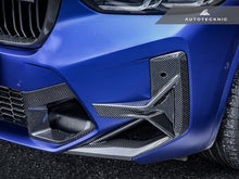 Load image into Gallery viewer, AutoTecknic Dry Carbon Front Bumper Trim Set - F97 X3M LCI | F98 X4M LCI