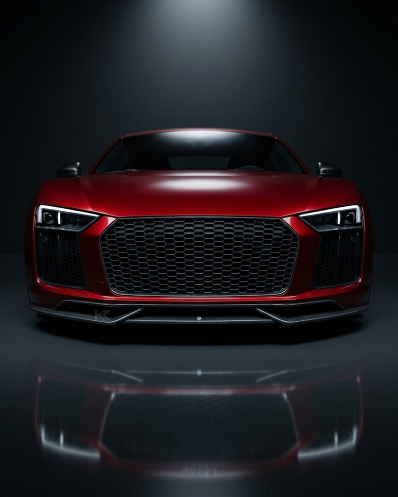 2016–2018 Audi R8 V10 / V10 Plus Coupe 4S Gen 2 Front Bumper Lip Spoiler Set – Carbon Fiber