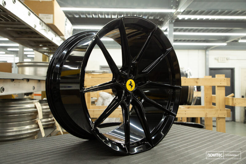 Vossen x Novitec NF9 22x12 ET:57 Gloss Black Ferrari 458 / F12 Rear Wheel