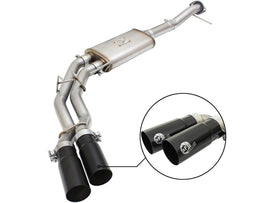 aFe Rebel Exhausts 3in SS Cat-Back 09-14 Ford F-150 4.6/5.0/5.4L w/ Black Tips