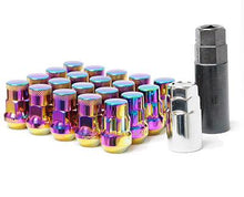 Load image into Gallery viewer, Wheel Mate Muteki SR35 Close End Lug Nuts w/ Lock Set - Blue 12x1.50 35mm