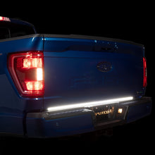 Load image into Gallery viewer, Putco 21-23 Ford F-150 60In Direct Fit Red Blade Kit Tailgate Bars w Factory LED Taillamps