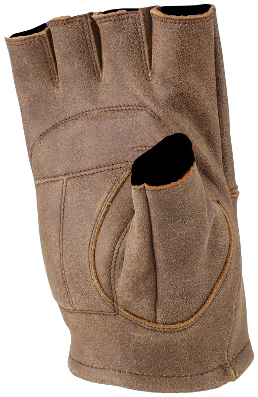 Kuryakyn By River Road Buster Vintage Shorty Gloves Black - 3XL