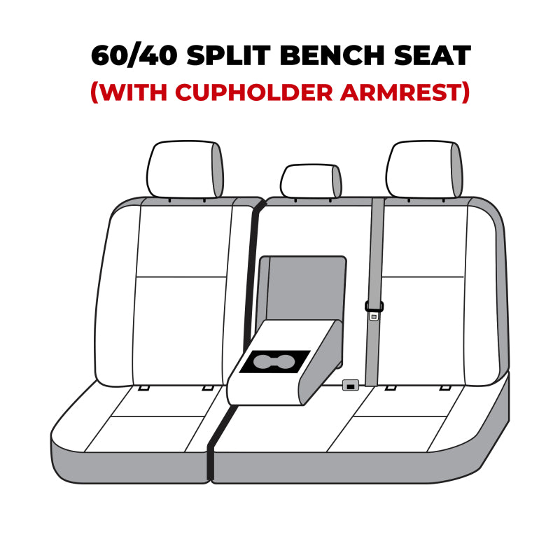 Covercraft 22-23 Toyota Tundra Polycotton SeatSaver Custom Second Row Seat Covers - Grey