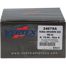 Load image into Gallery viewer, Vertex Piston 22-24 Honda CRF 250 R 250cc Forged High Compression Piston Kit 14.4:1 Comp.