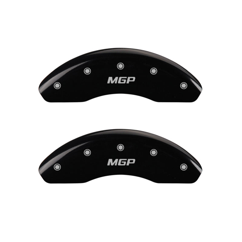 MGP 4 Caliper Covers Engraved Front & Rear MGP Black Finish Silver Char 2019 Buick Cascada