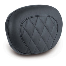 Load image into Gallery viewer, Mustang 97-21 Harley Touring Sissy Bar Pad (12 inch x 9 inh) Diamond Stitch- Black