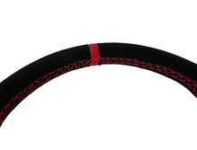 Load image into Gallery viewer, PRP Suede D-Shape Steering Wheel - Red