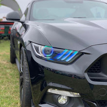 Load image into Gallery viewer, Oracle 15-17 Ford Mustang V6/GT/Shelby Dynamic DRL  w/ Halo Kit - ColorSHIFT - Dynamic NO RETURNS