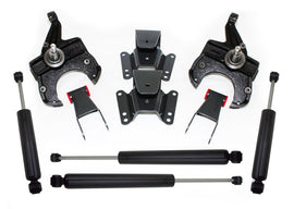 MaxTrac 73-87 Chevrolet C10 2WD 2.5in/4in Lowering Spindle Kit (1.25in Rotor)