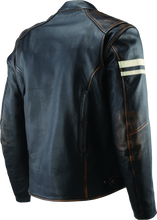 Load image into Gallery viewer, Kuryakyn By River Road Hoodlum Vintage Leather Jacket Black - Small