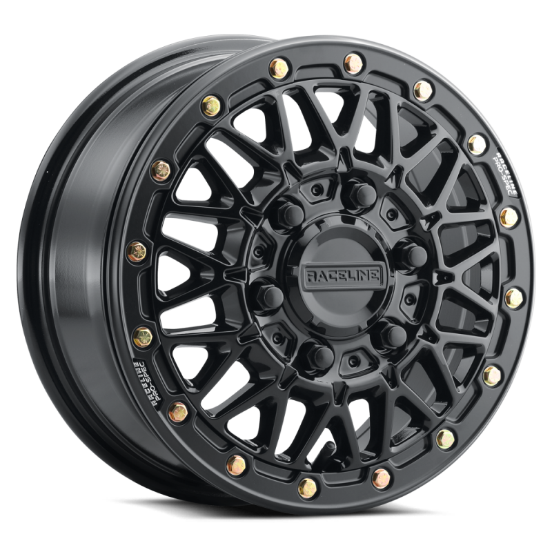 Raceline A15 Omega 15x10in / 5x114.3 BP / 10mm Offset / 68mm Bore - Gloss Black