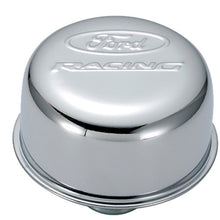 Load image into Gallery viewer, Ford Racing Logo Push-In Type Air Breather Cap - Chrome