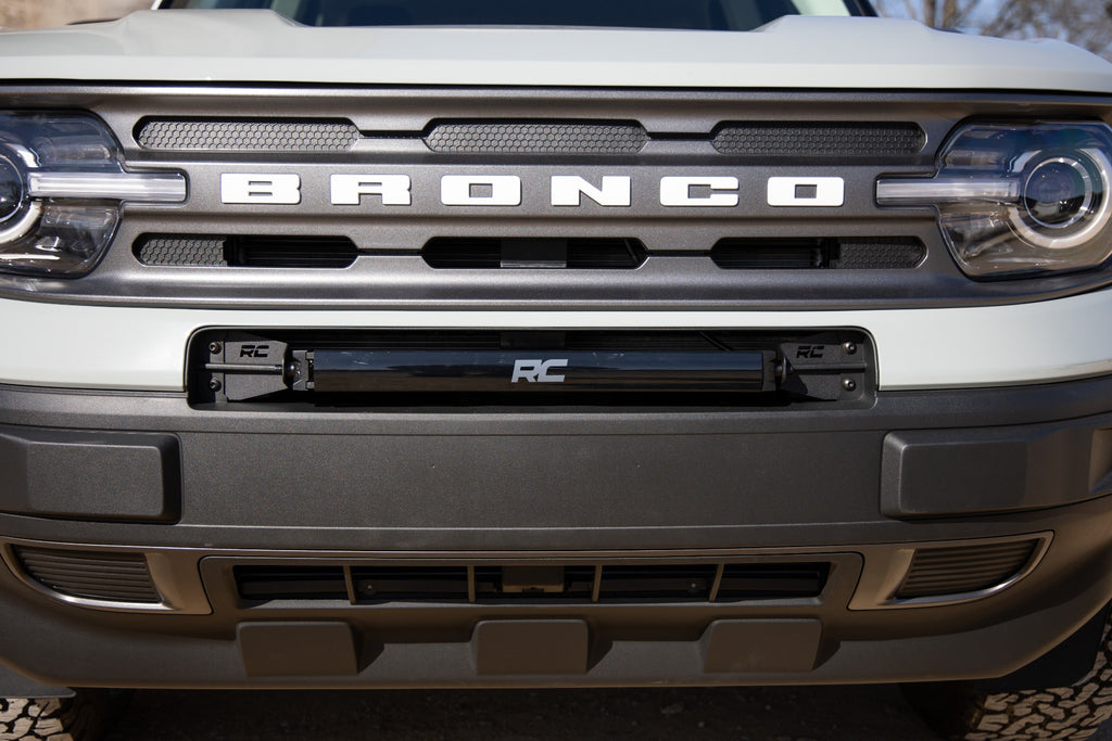 LED Light Kit | Bumper Mount | 20" Black Single Row | White DRL | Ford Bronco Sport (21-26)