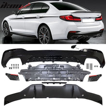 Load image into Gallery viewer, Fits 2021-2023 G30 G31 MP Type 2 Rear Diffuser+Front Bumper Lip+Side S