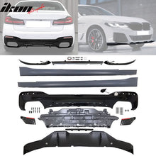 Load image into Gallery viewer, Fits 2021-2023 G30 G31 Rear Diffuser Type 2+Front Bumper Lip+Side Skir