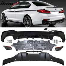 Load image into Gallery viewer, Fits 2021-2023 BMW G30 MP Type 2 Rear Diffuser+Front Bumper Lip+Side S