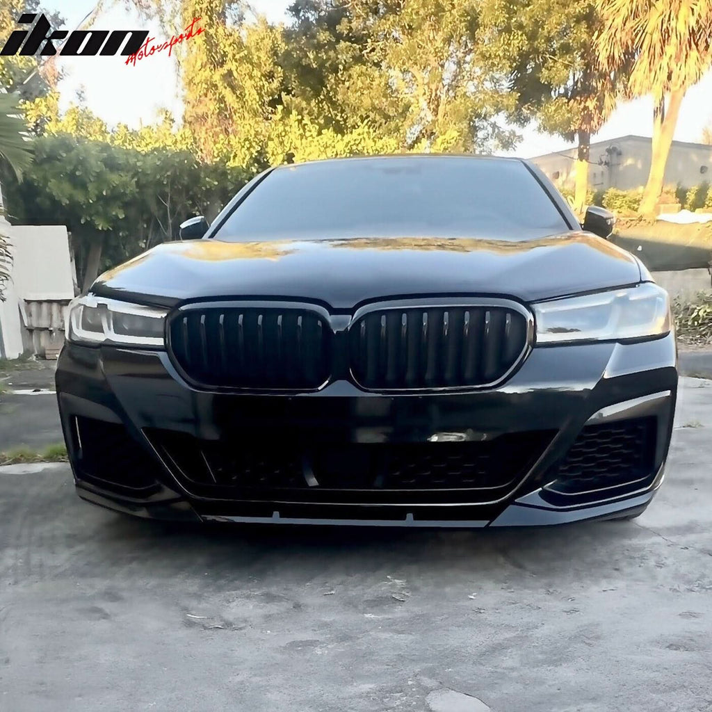 2021-2023 BMW G30 G31 LCI 5 Series 3PC Unpainted Front Bumper Lip PP
