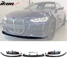 Load image into Gallery viewer, 2021-2025 BMW G22 G23 4 Series M-Performance Black Front Bumper Lip