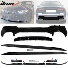 Load image into Gallery viewer, 2021-2025 BMW G22 G23 4-Series Gloss Black Front Rear Lip + Side Skirt