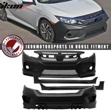 Load image into Gallery viewer, 2016-2021 Honda Civic Sedan Front + Rear Bumper Cover + Side Skirts