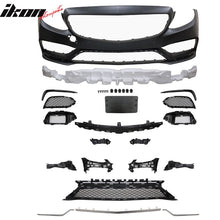 Load image into Gallery viewer, 2015-2016 Benz W205 C63 Style Full PDC Front +Rear Bumper+Side Skirts