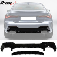 Load image into Gallery viewer, 2021-2025 BMW G22 G23 4 Series M440 Black Rear Bumper Diffuser Lip