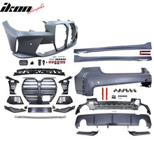 Load image into Gallery viewer, 2019-2023 BMW G20 M3 Style Bumper for Round Tips&amp;Side Skirt w/ Light