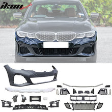 Load image into Gallery viewer, 2019-2022 BMW G20 Black M340 Front Rear Bumpers M-Tech Side Skirts