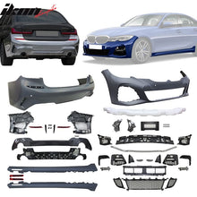 Load image into Gallery viewer, 2019-2022 BMW 3 Series G20 M-Tech Black Front Rear Bumper Side Skirts