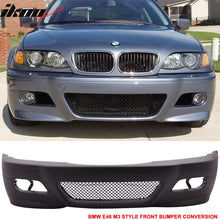 Load image into Gallery viewer, 1999-2006 BMW E46 323i 325i 330i Sedan Front Bumper Cover Conversion