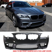 Load image into Gallery viewer, 2011-2016 BMW 5-Series F10 M5 Style Front Bumper with Fog Lights