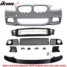 Load image into Gallery viewer, Fits 11-16 5-Series F10 M-P Front Bumper Fog Cover Polypropylene