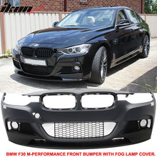 Load image into Gallery viewer, Fits 12-18 F30 M Performance Front Bumper Fog Cover PDC