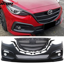 Load image into Gallery viewer, 2014-2016 Mazda 3 KS Style Unpainted Front Bumper Conversion W/ Grille