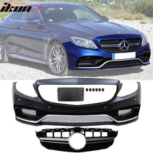Load image into Gallery viewer, 2015-2018 Mercedes-Benz W205 C Class C63 Front Bumper w/ Silver Grille