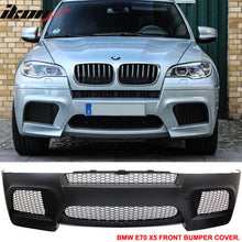 Load image into Gallery viewer, 2010-2013 E70 LCI X5M Style Unpainted Black Front Bumper Conversion PP