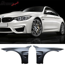 Load image into Gallery viewer, 2012-2018 F30 M3 M4 Style Unpainted Metal Fender with Chrome Side Vent