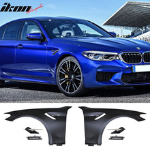 Load image into Gallery viewer, 2017-2020 BMW 5-Series G30 G31 Metal Fenders With Chrome Side Marker