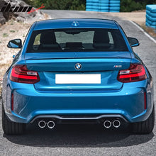 Load image into Gallery viewer, 2014-2021 BMW F22 2 Series M2 Style Unpainted Black Rear Bumper Cover