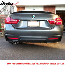 Load image into Gallery viewer, 2014-2020 BMW F32 428i M-P Style PP Rear Bumper Cover Single Outlet