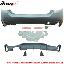 Load image into Gallery viewer, 2014-2020 BMW F32 428i M-P Style PP Rear Bumper Cover Single Outlet